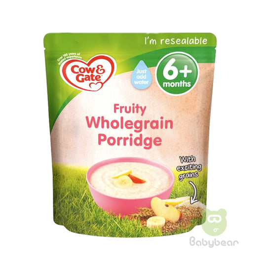 Cow & Gate Baby Food Fruity Wholegrain Porridge 125g +6m
