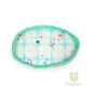 Portable baby travel bed with mosquito net - Forest Blue
