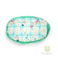 Portable baby travel bed with mosquito net - Forest Blue