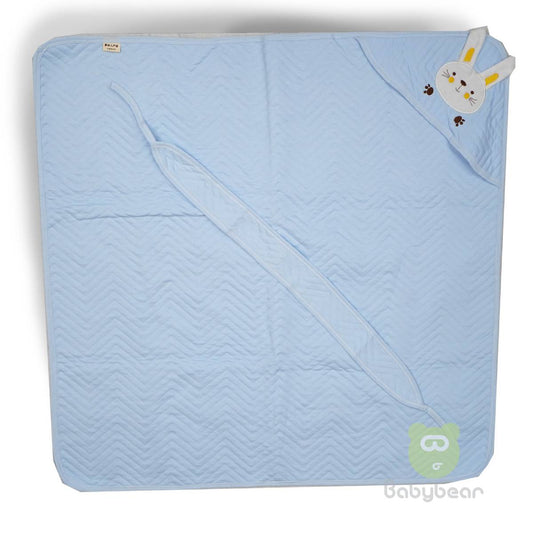 Hooded Baby Blanket - Blue
