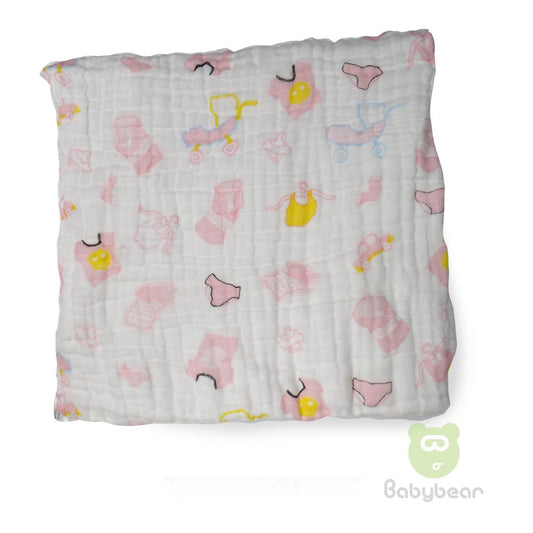 Babybear Muslin Blanket - Wrap Pink