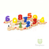 Children's 0-9 Counting Wooden Train Set