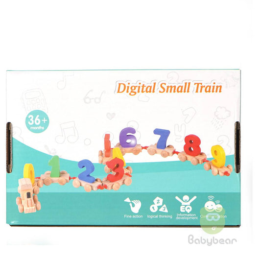 Children's 0-9 Counting Wooden Train Set