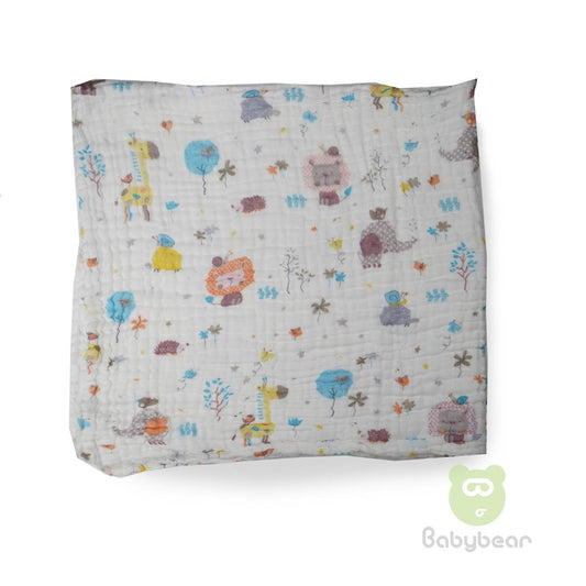 Babybear Muslin Blanket - Wrap Animals