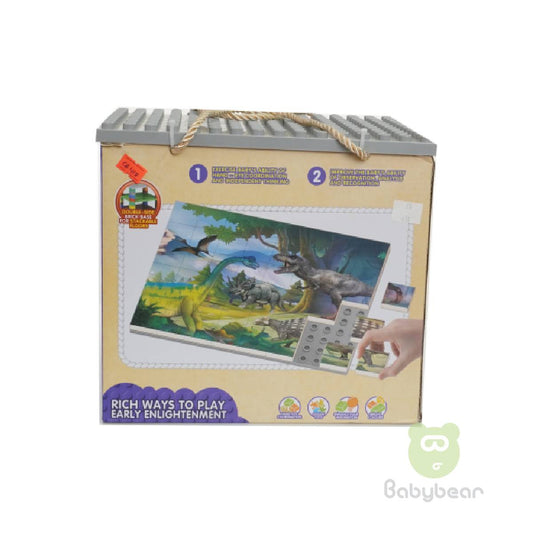 3 in 1 Dinosaur Park Building Block Play Set