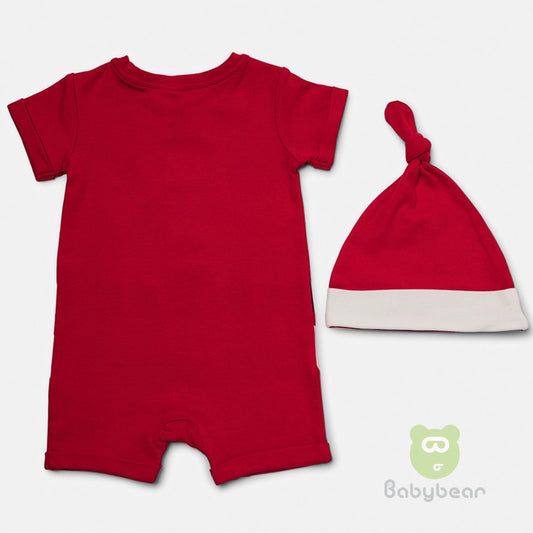 Christmas Romper Set Santa-Ages 12-18m