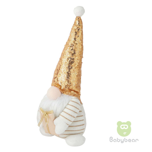 Christmas Decoration Medium Gnome-Gold