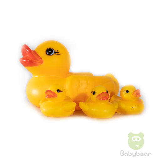 Rubber Duck Family Bath Set (Set of 4) - Floating Bath Tub Toy Large