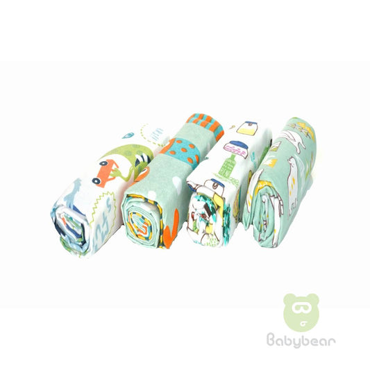 Babybear Blanket Set of 4 Greens