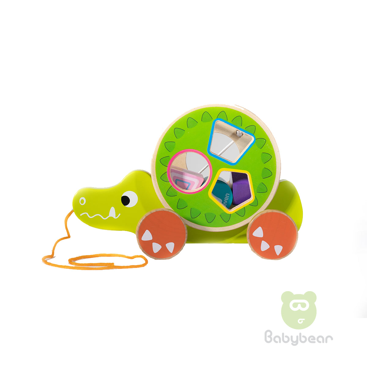 Cartoon animal building block trailer Croc