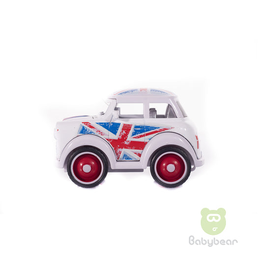 Metal Friction Powered Die-cast Classic Mini Cooper White