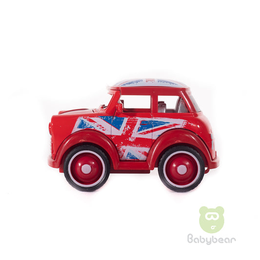 Metal Friction Powered Die-cast Classic Mini Cooper Red