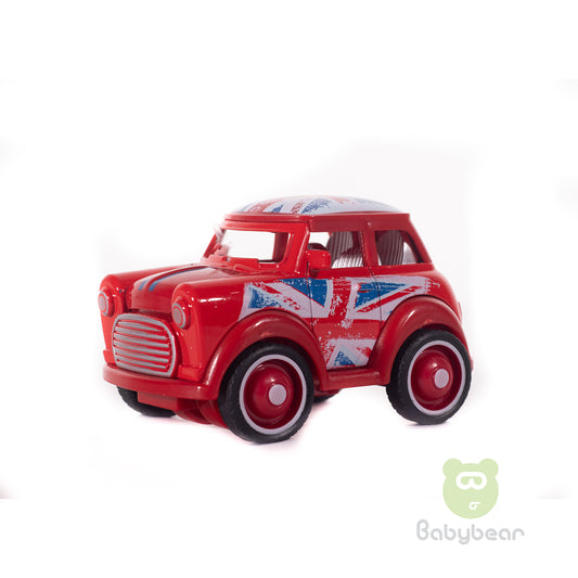 Metal Friction Powered Die-cast Classic Mini Cooper Red