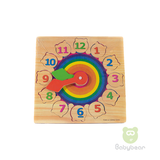 Wooden Counting Clock Toy