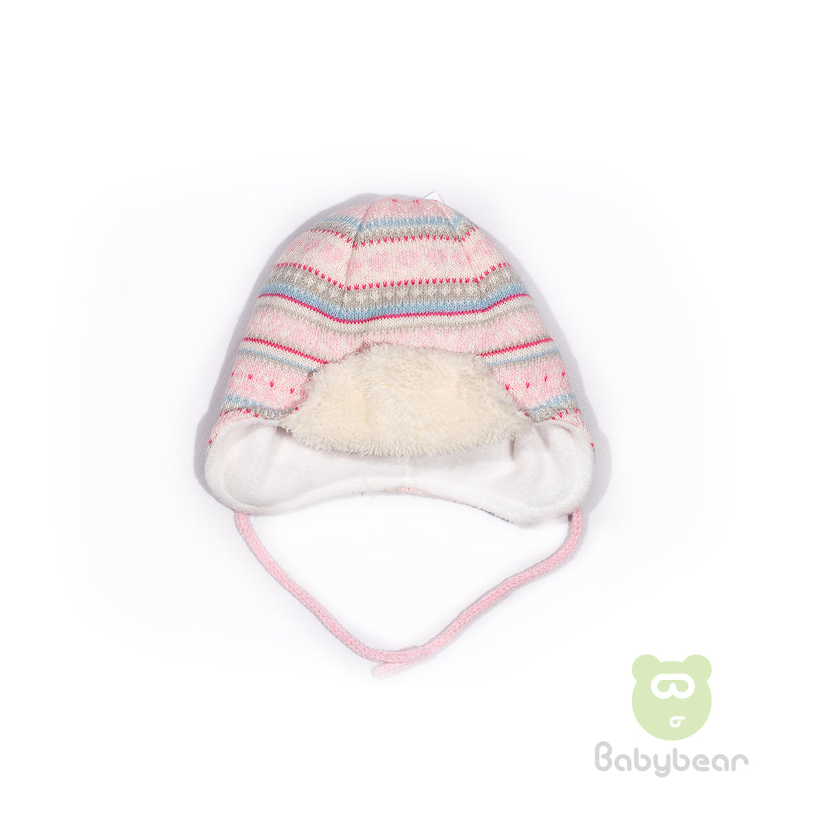 Baby Beanie Hat Blue Pink 6-12months