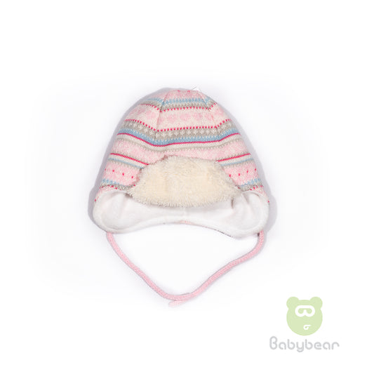 Baby Beanie Hat Blue Pink 6-12months