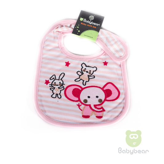 Babybear Cloth Bib Pink Elephant