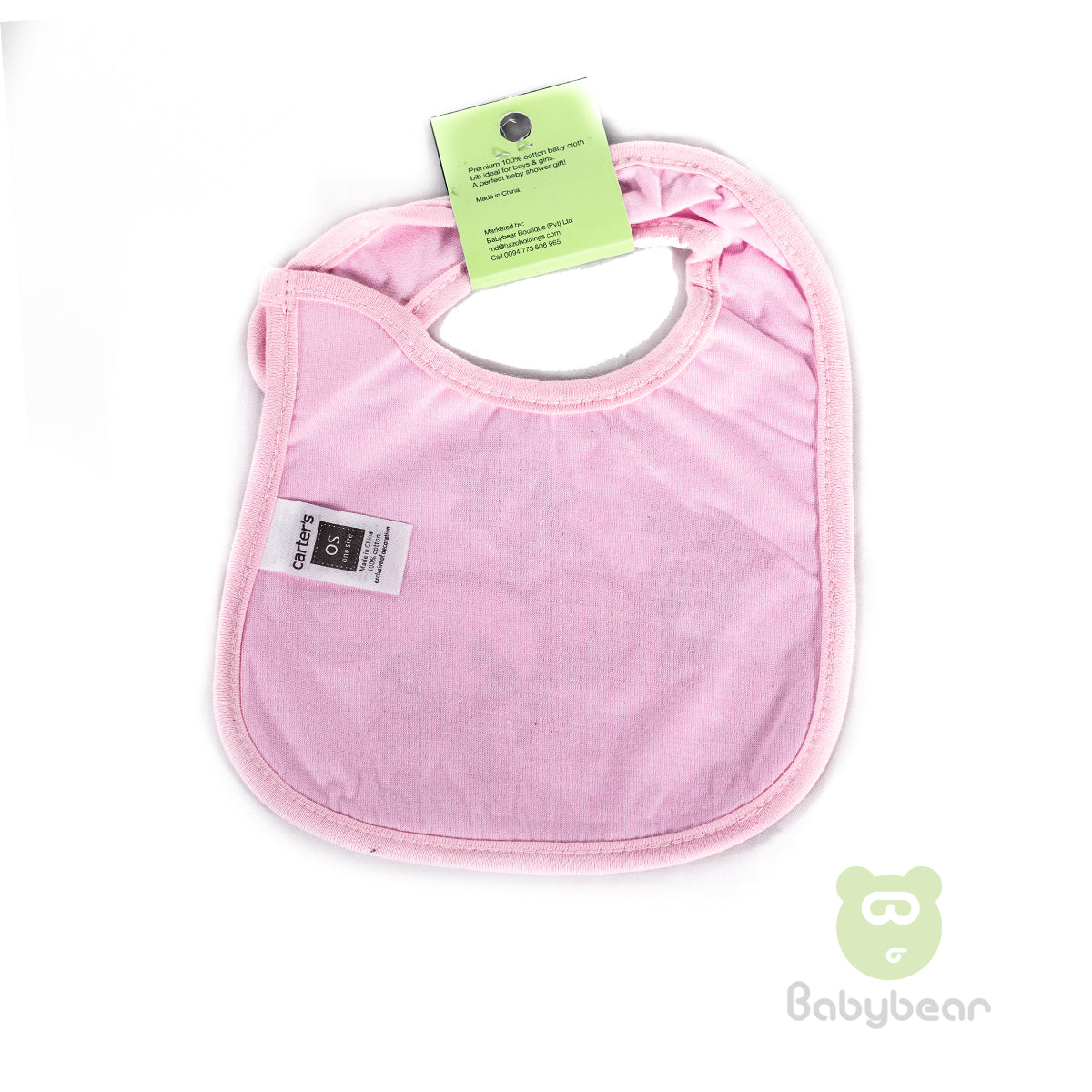 Babybear Cloth Bib Pink Elephant