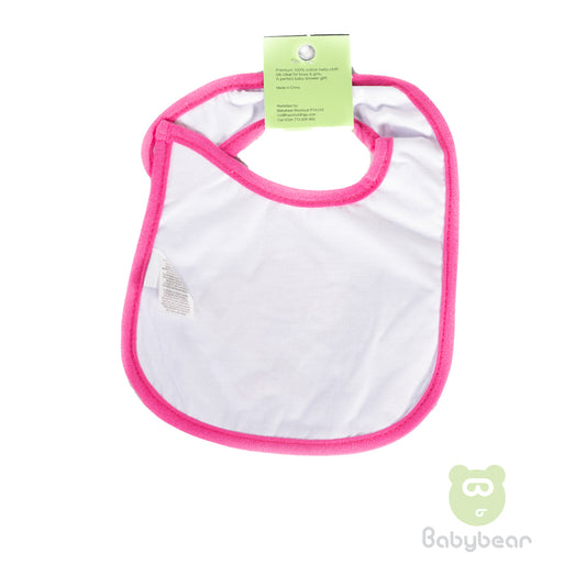Babybear Cloth Bib Pink Flowers