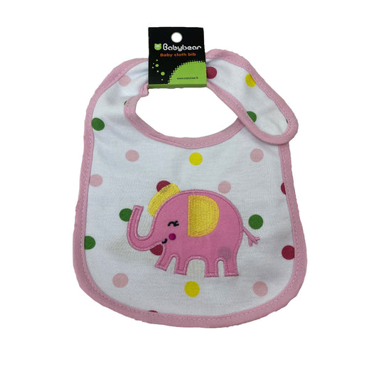 Baby Bib - Pink Elephant