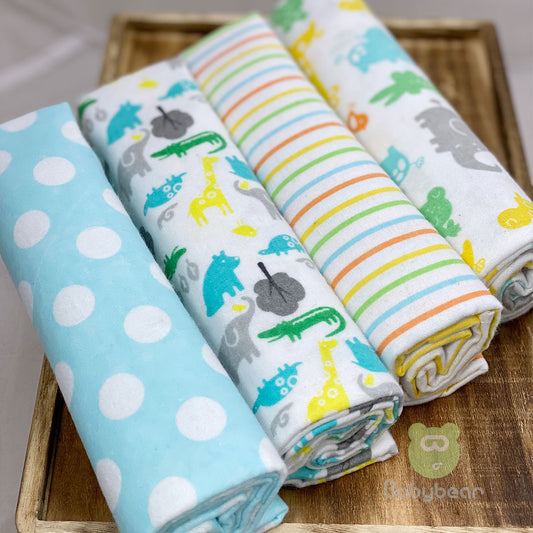 Baby Blanket 4 Set -Wild Animal