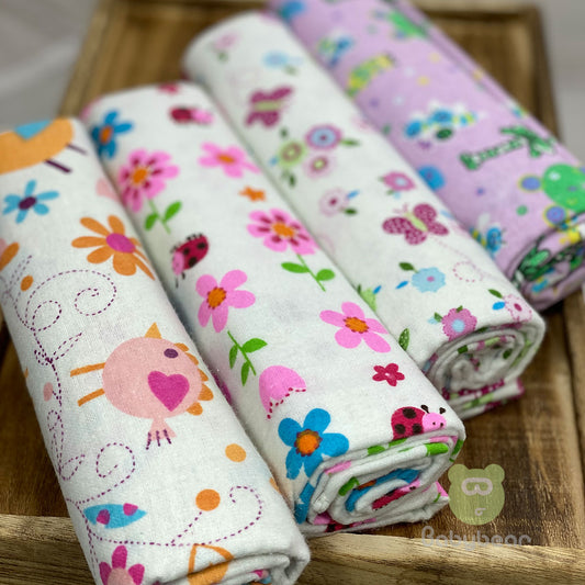 Baby Blanket 4 Set -Flowers