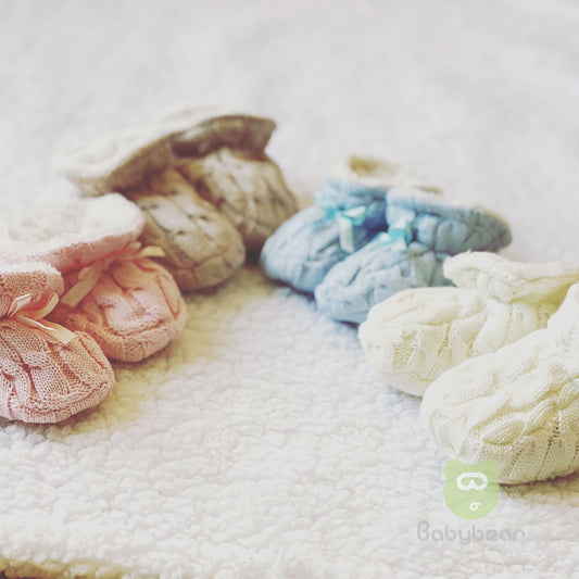 Classic Baby Booties - 4 Sets