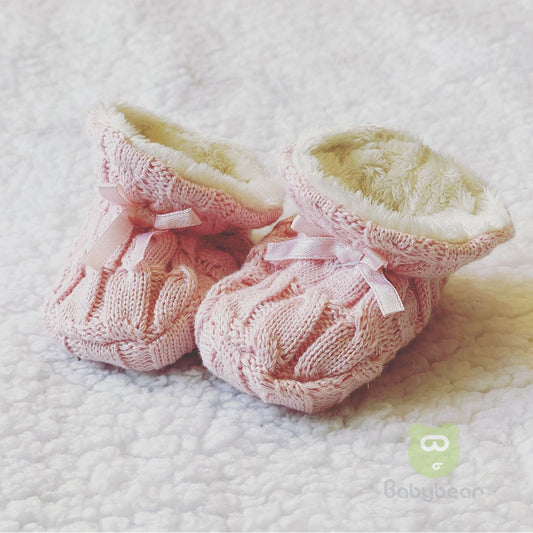 Classic Baby Booties - Pink