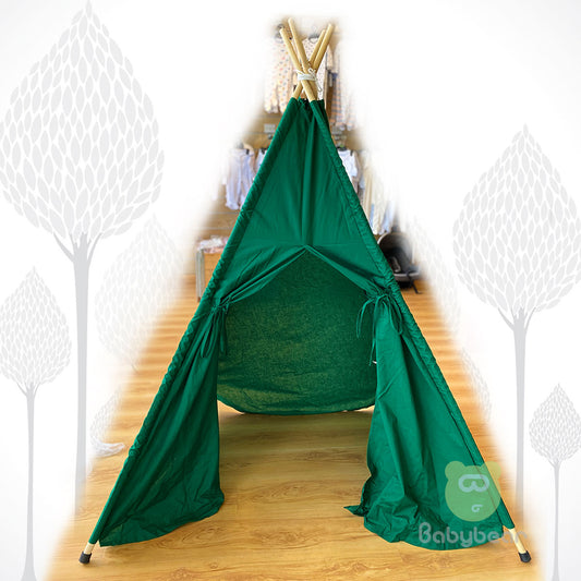 Teepee Tent - Dark Green Babybear