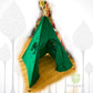 Teepee Tent - Dark Green Babybear