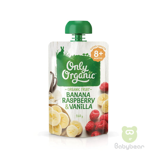 Only Organic - Banana Raspberry & Vanilla Pouch Baby Food