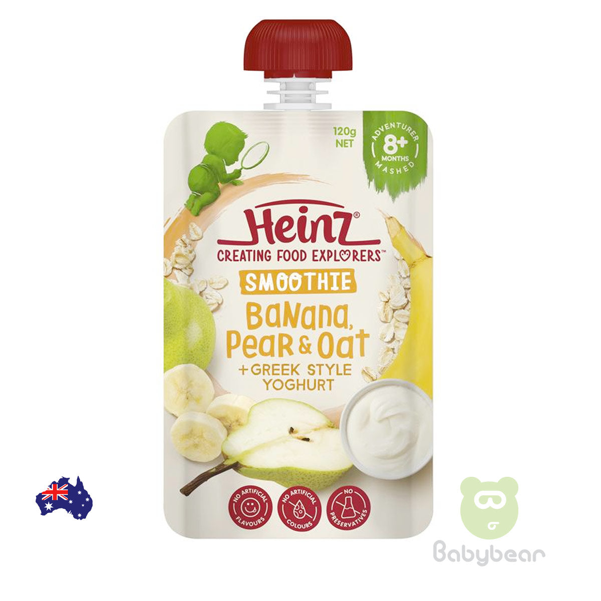 Heinz Banana Pear & Oat 8m+ 120g Pouch Baby Food
