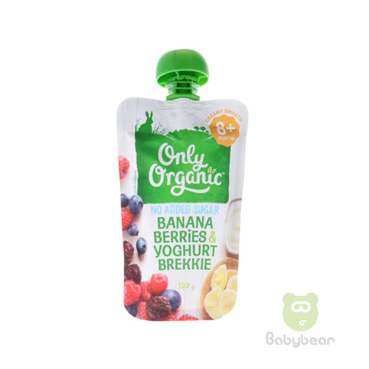 Only Organic - Banana Berries Yoghurt Pouch Baby Food