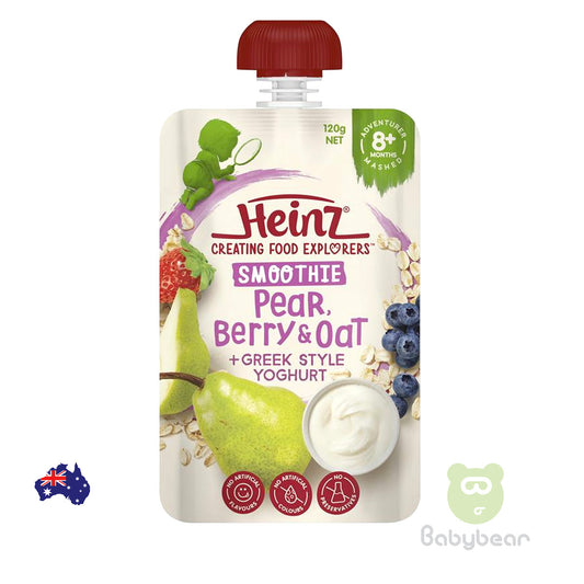 Heinz Pear Berry & Oat 8m 120g Pouch Baby Food