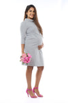 Best Self Forward Formal Work Wear Dress-L-Grey
