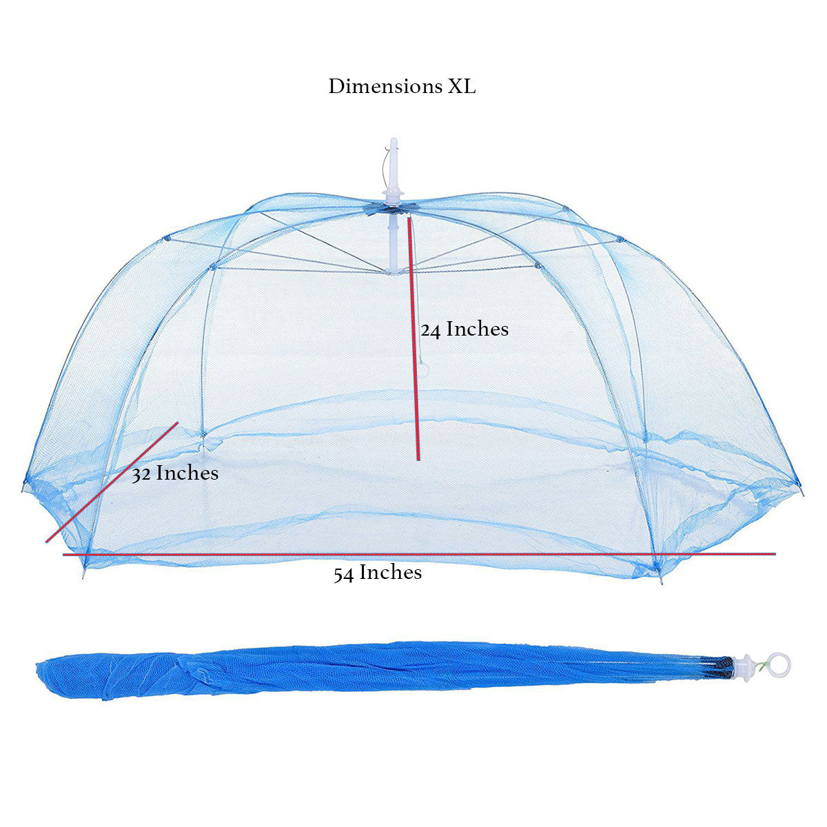 Baby Umbrella Mosquito Net - Blue