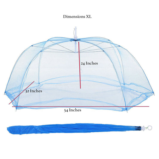 Baby Umbrella Mosquito Net - Blue