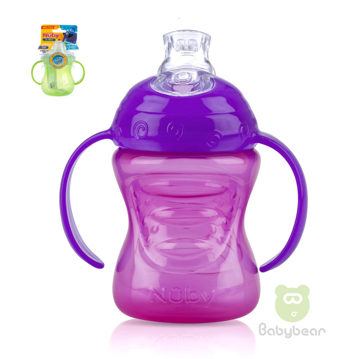 Nuby Spring Spout Cup Purple 18m