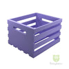 Pastel Wooden Box-Purple 6x8.5x10