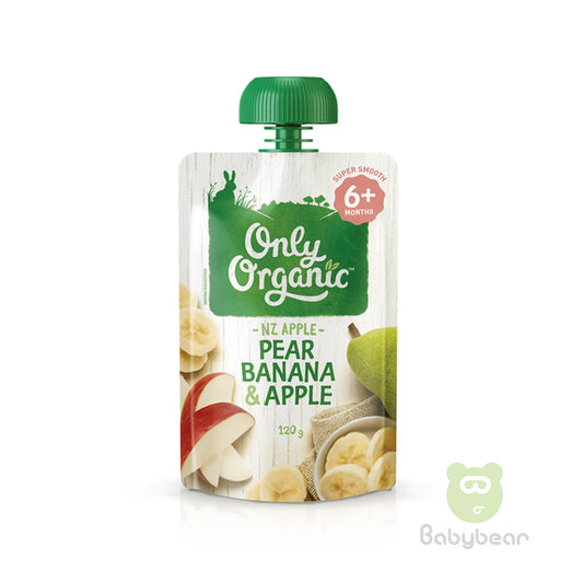 Only Organic - Pear Banana & Apple Pouch - Baby Food