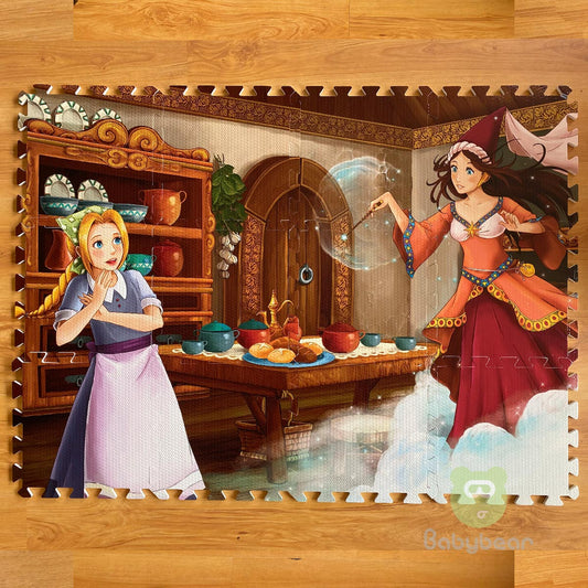 Puzzle Mat 1x1ft Play Mat Princess