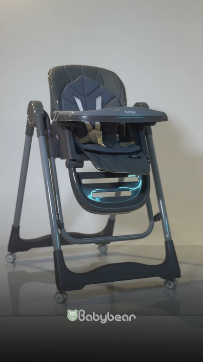Burbay Feeding Chair Dark Gray