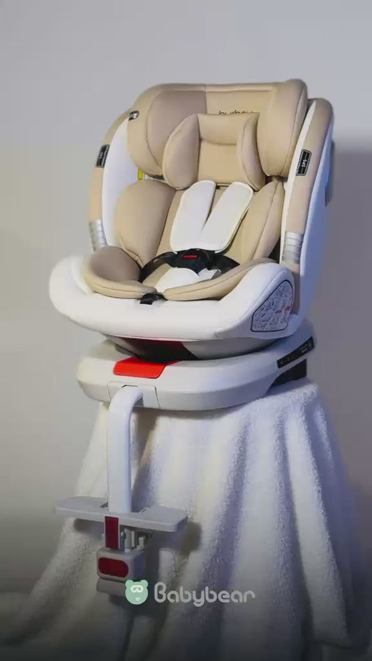 Burbay 360 Isofix Car Seat Beige