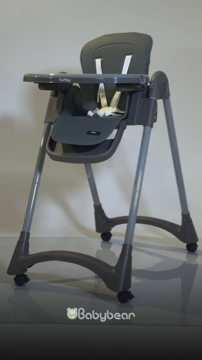 Burbay Feeding Chair Dark Gray