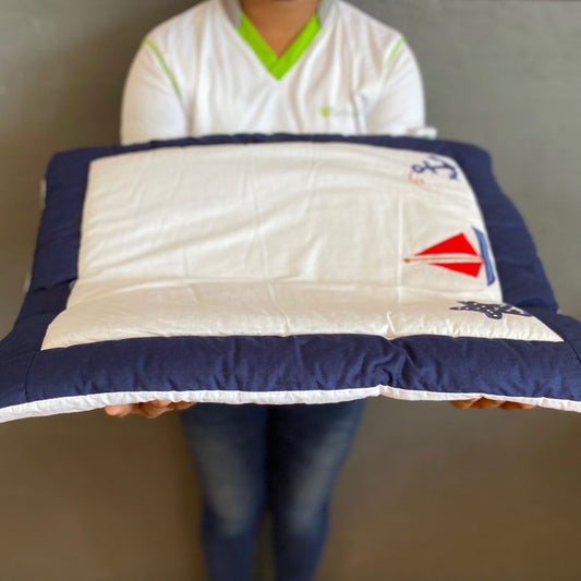 Red Sail Boat Baby Hand Quilt