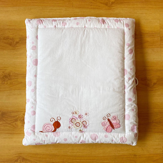 Pink Snail Baby Hand Quilt