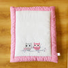 Pink Owl Baby Hand Quilt