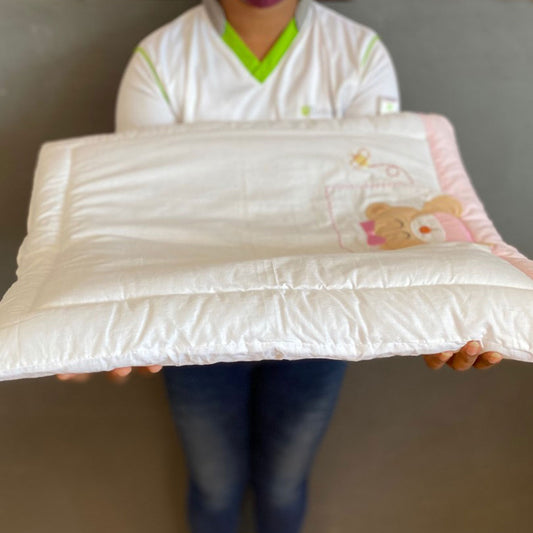 Pink Bear Baby Hand Quilt