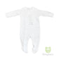 Baby Sleep Suit - White Bunny