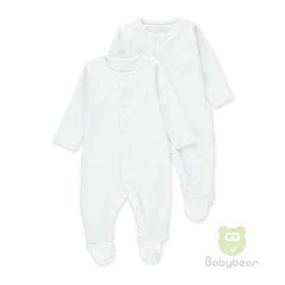 Baby Sleep Suit - White